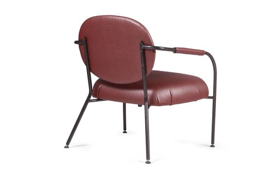 Лаунж кресло EGO, искусственная кожа, бордо