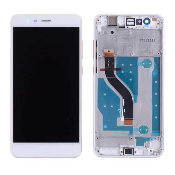 Дисплей для Huawei P10 Lite WAS-LX1 в сборе с тачскином на рамке с АКБ (White) OR 100