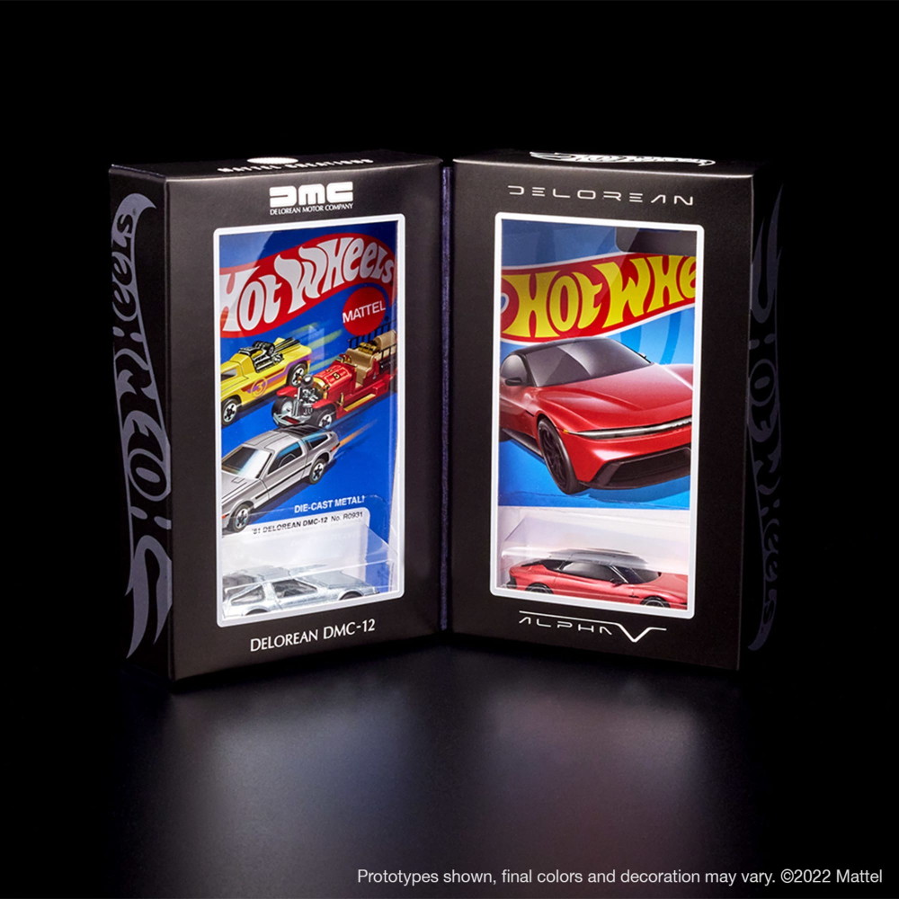 Hot Wheels x DeLorean DMC-12 & Alpha5 Collector Set (2022)