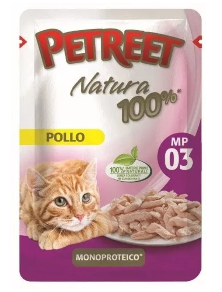 Petreet Паучи для кошек Курица 85 г