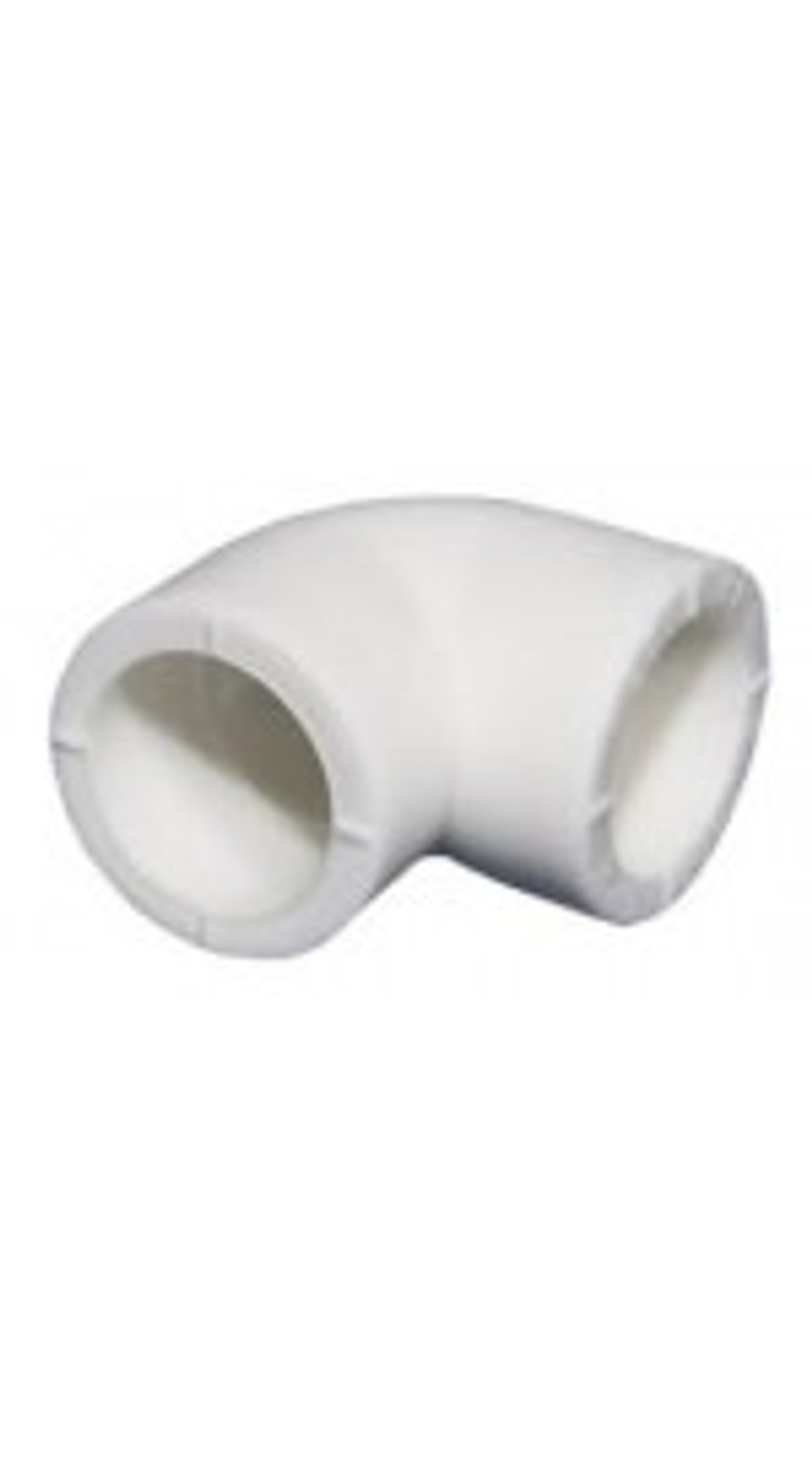 Угольник ПП 90 ду 25 белый (30) 12