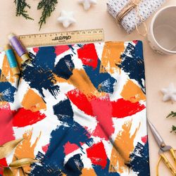 Ткань премиум бифлекс волшебные каскады разноцветия