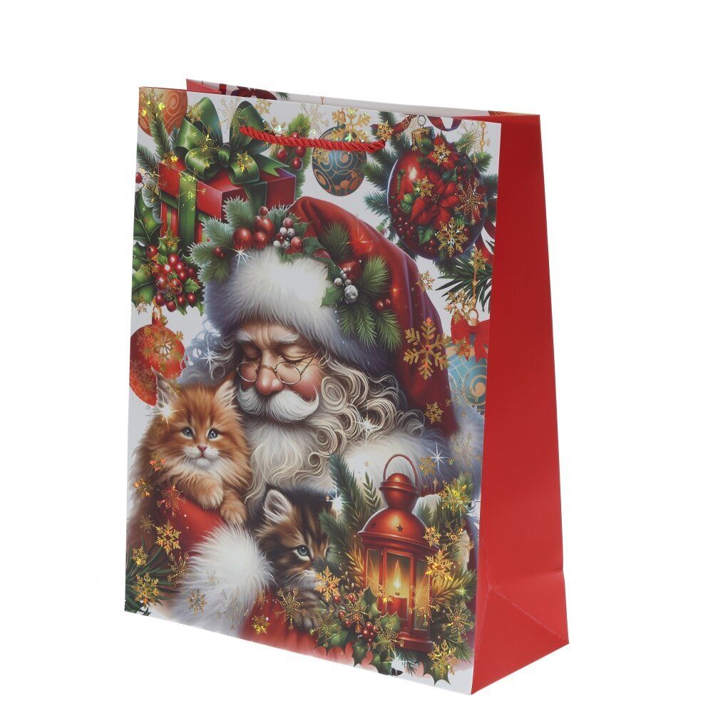 GAEM Пакет подарочный (бумага 210г/м2, блок 12шт), L26 W10 H32 см, 4в.