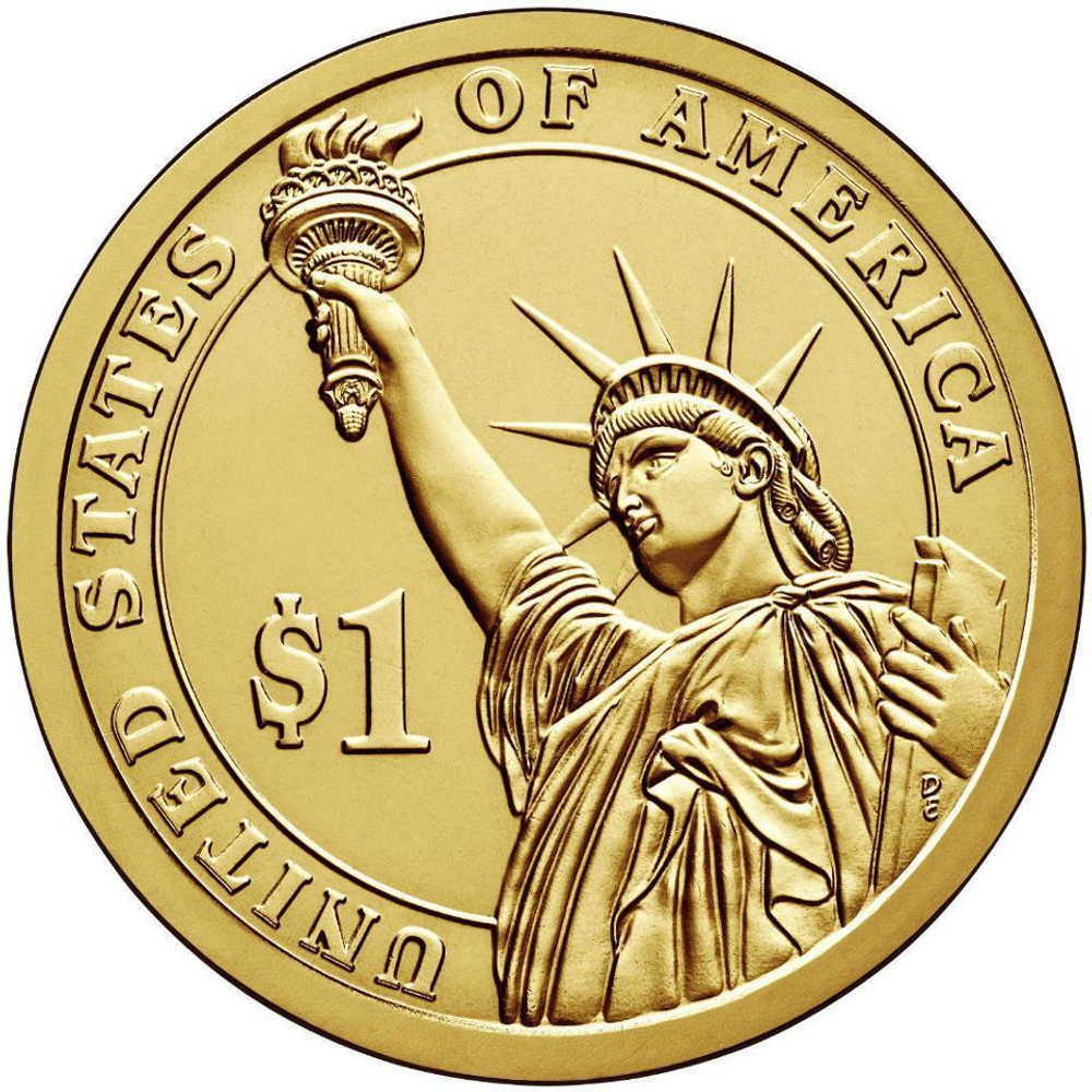 1 доллар 13-й президент США Джеймс Миллард Филлмор 2010 год