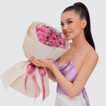 13 сиреневых роз
