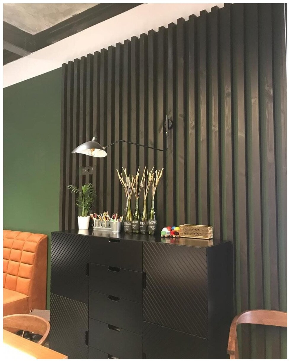 Брусок декоративный в зоне TV из Сосны 50х50мм