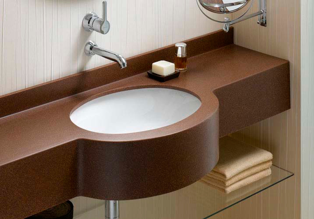 Раковина, встраиваемая снизу, Vitra Arkitekt 52 см