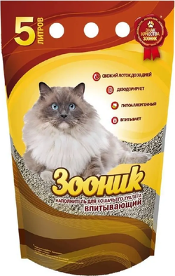ЗООНИК наполнитель Впитывающий 5л.