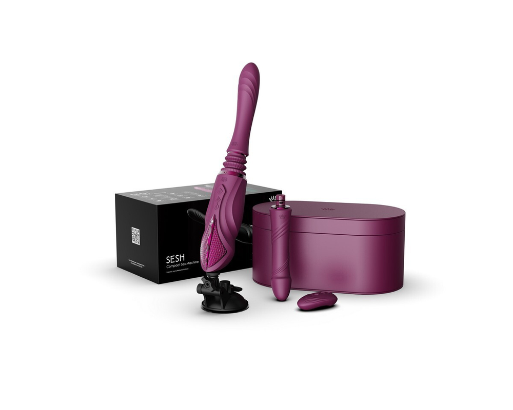 Zalo SESH - Компактная секс-машина с функцией нагрева, двумя насадками и присоской