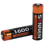 Батарейки аккумуляторные Ni-Mh пальчиковые комплект 4 шт. АА (HR6) 1600 mAh SONNEN