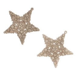 GAEM Набор из 2шт Украшение новогоднее "Звезда", L10 W1 H10 см