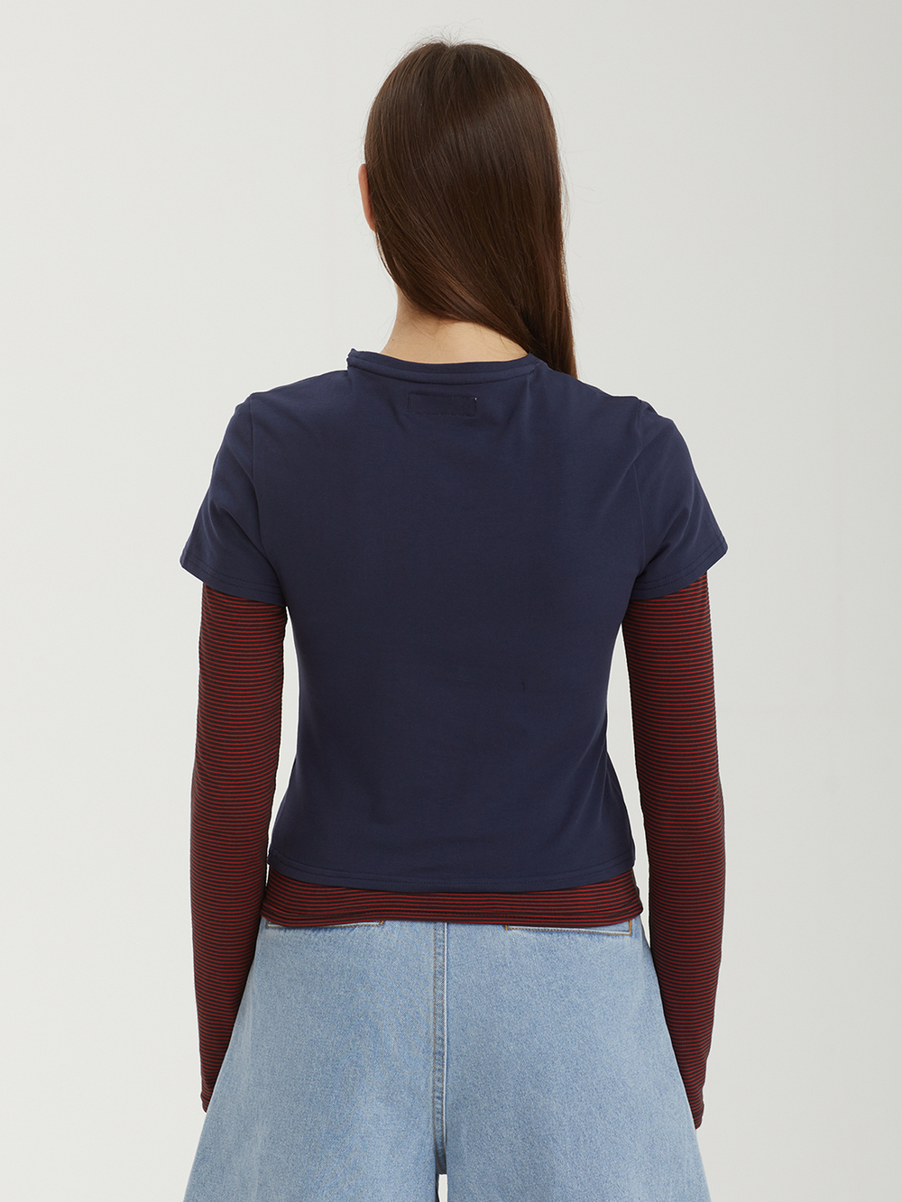 Женский Лонгслив Stripe Layered