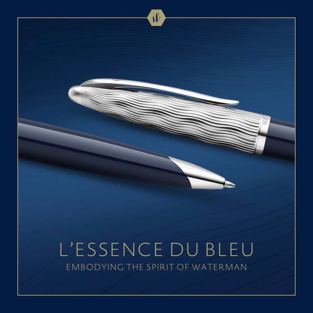 Шариковая ручка Waterman Carene22 SE deluxe Blue CT, стержень: M, цвет: Blue, в подарочной упаковке
