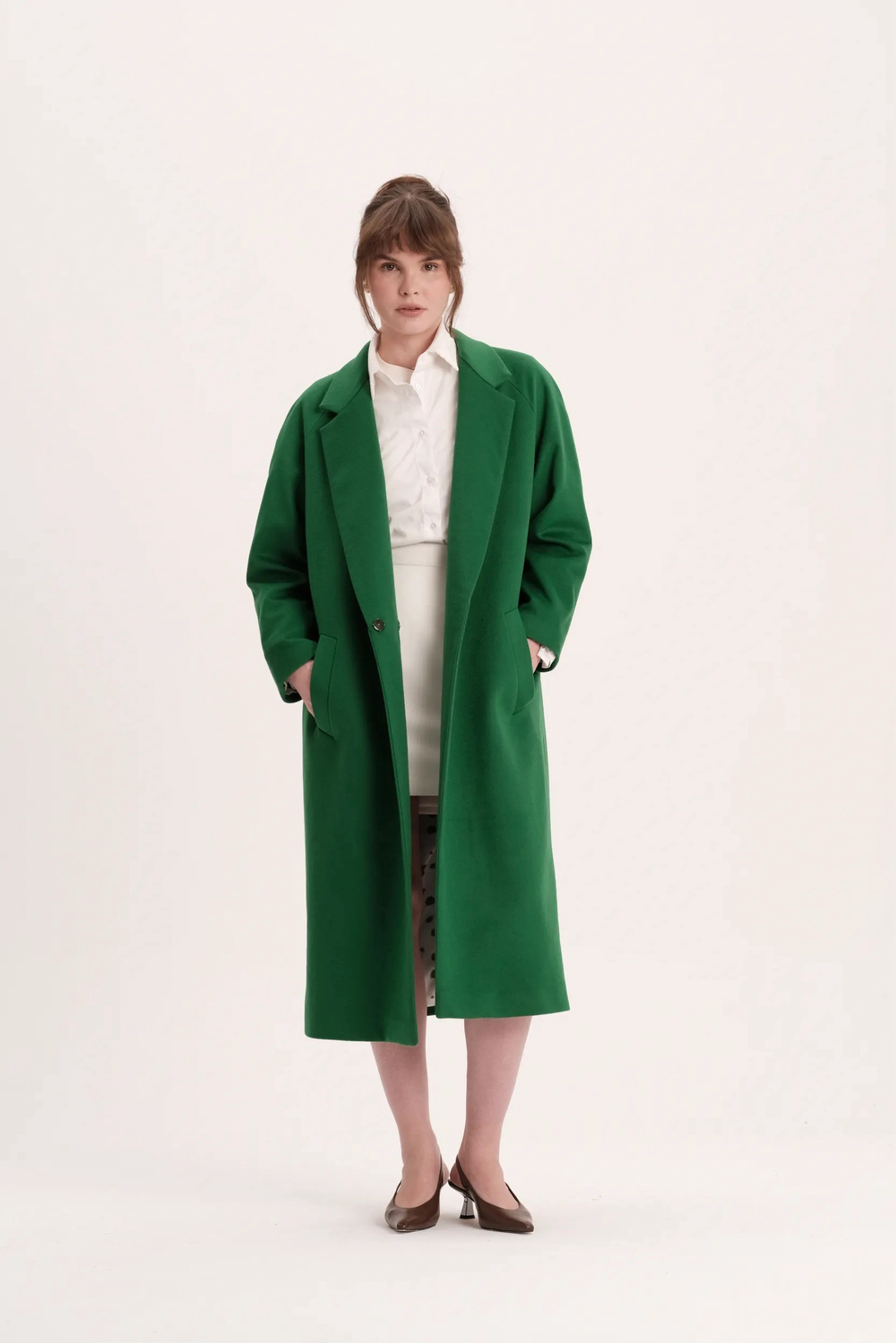 Зелёное пальто
