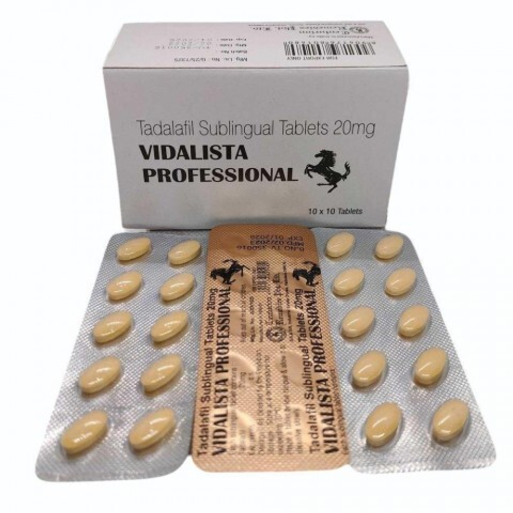Препарат для усиления потенции Vidalista Professional 20 mg (10 таб.)
