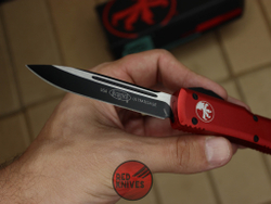 Нож Microtech Ultratech S/E - красная рукоять, стандартный черный клинок + запчасти RK-352