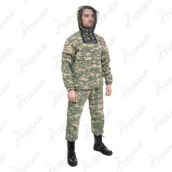 Костюм противоэнцефалитный Helios СТОП-КЛЕЩ р. 52-54 Серый Пиксель