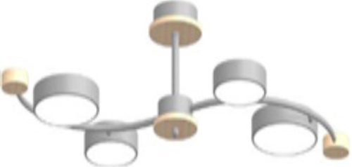 Потолочный светодиодный светильник LED4U L3206-800 GR