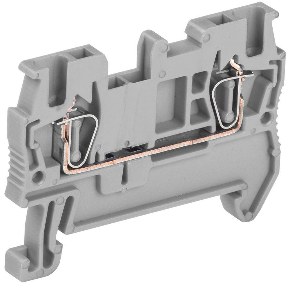 Клемма пружинная КПИ 2в-1,5 17,5А серая IEK