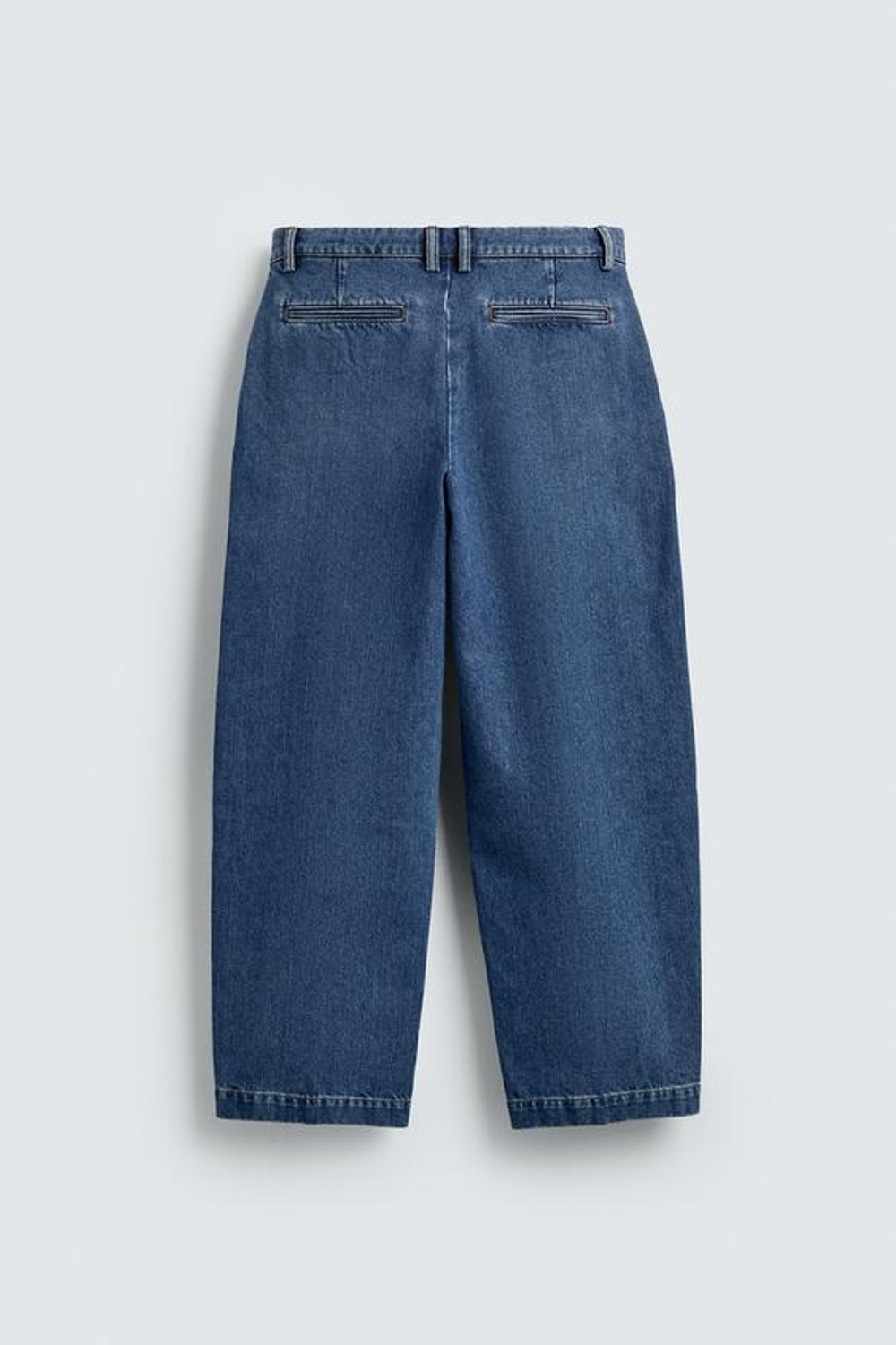 ZARA ДЖИНСЫ ЧИНОС STRAIGHT FIT, СИНИЙ