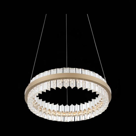 SL383.203.01 Светильник подвесной ST-Luce Золотистый/Золотистый, Прозрачный LED 1*34W 3000K CHERIO
