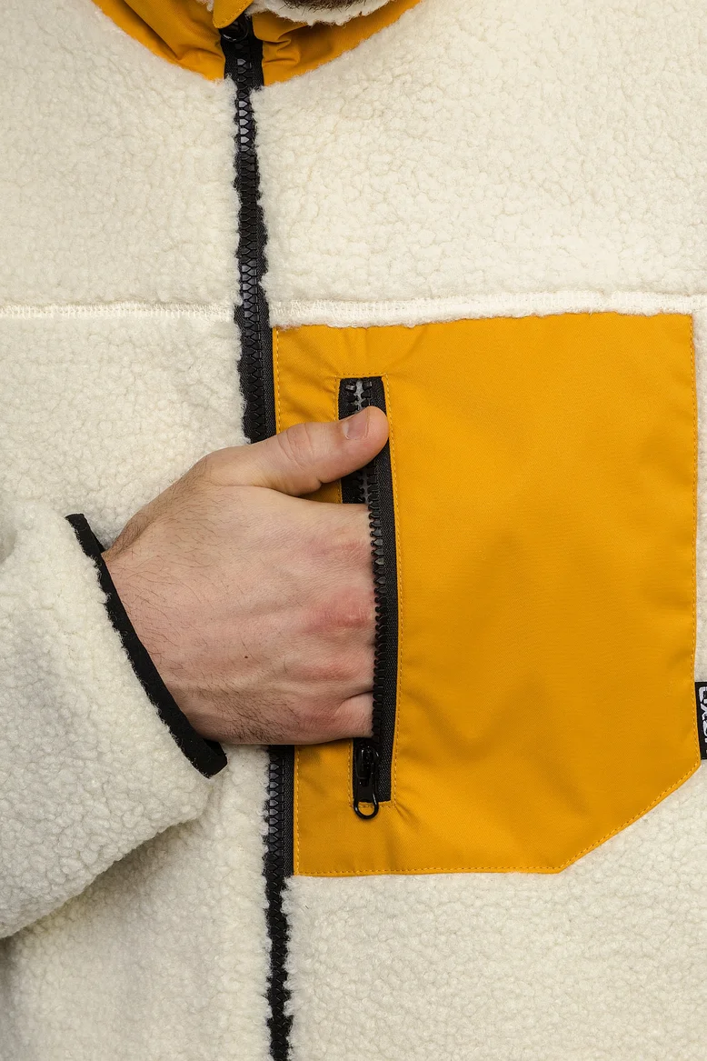 Куртка "барашек" плюшевая, унисекс, цвет "Молочные берега"