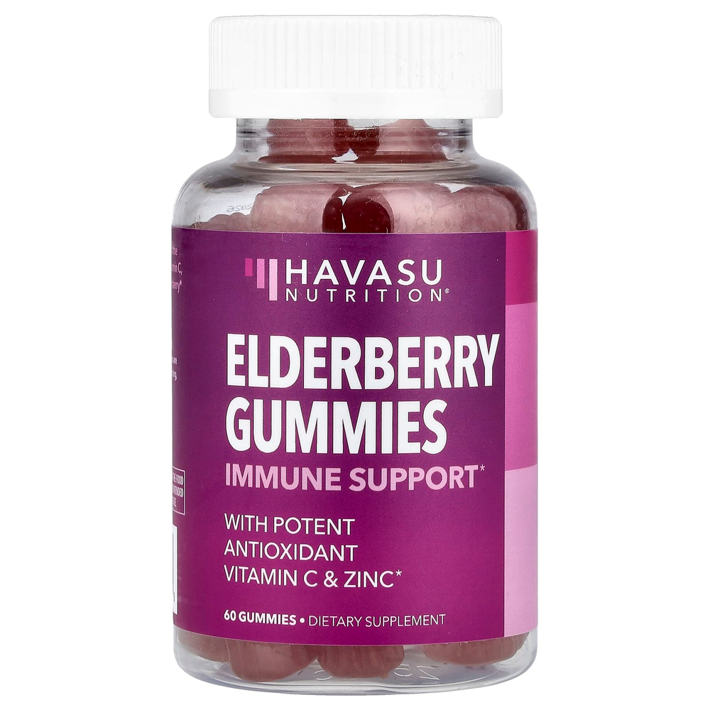 Havasu Nutrition, жевательные мармеладки с бузиной, 60 шт.