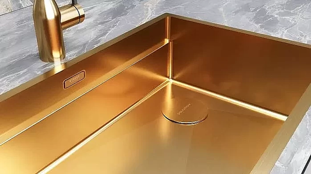 Кухонная мойка Paulmark NEXT-MULTI SINK 54 PM785445-BG брашированное золото