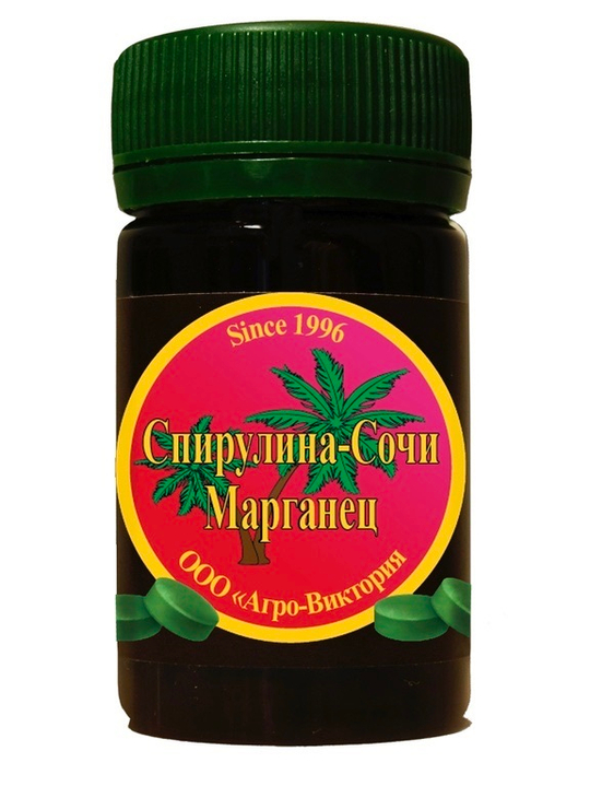 СПИРУЛИНА СОЧИ С МАРГАНЦЕМ 60 ТАБЛ