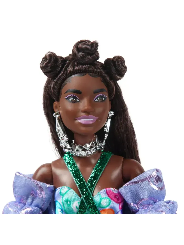 Кукла Барби Экстра в фиолетовой накидке HHN13