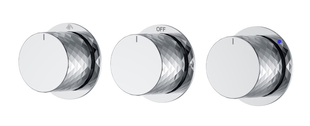 Смеситель встроенный STICK DIAMOND CHROME 3-х проходной