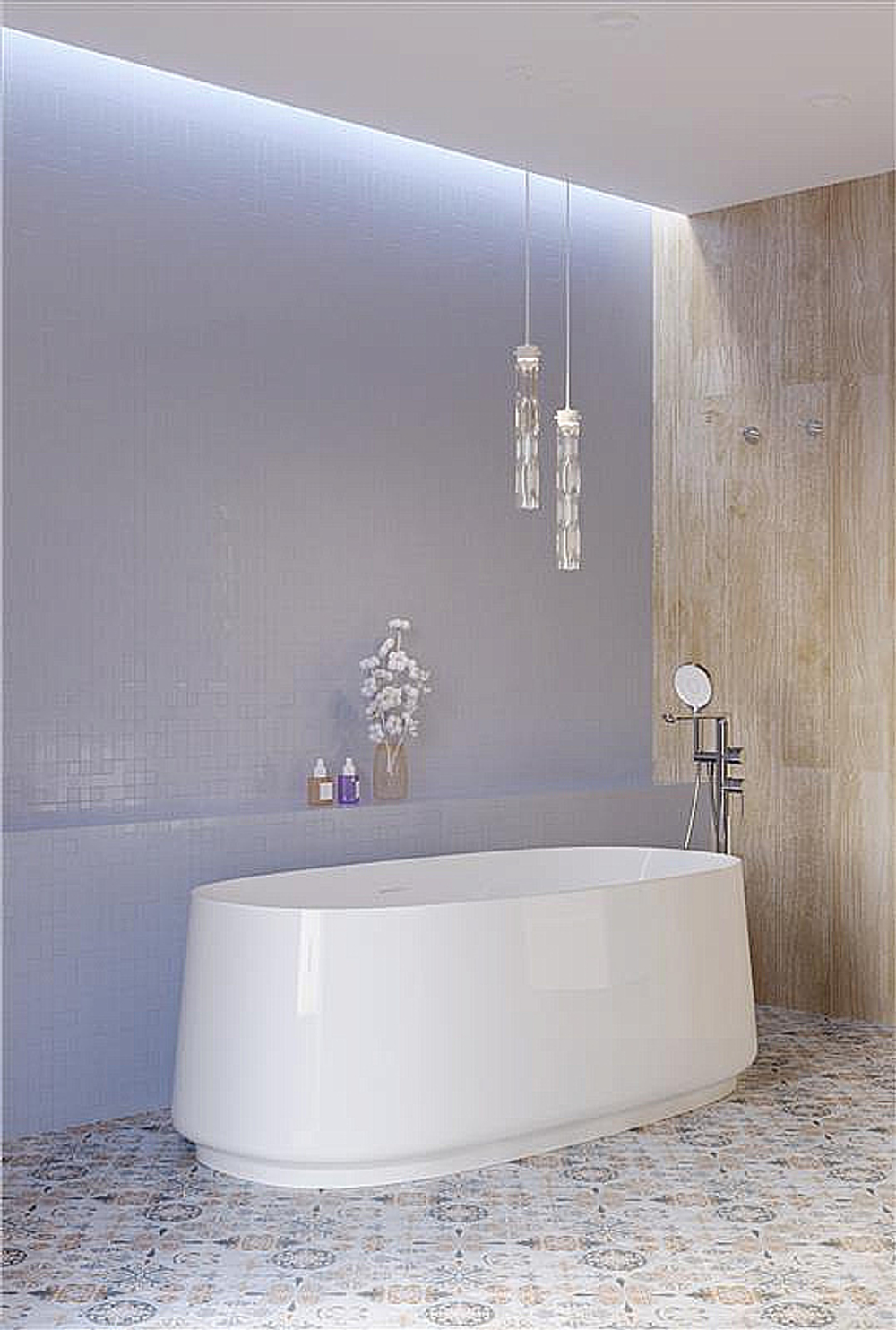 Акриловая ванна Cezares LUX 170х82 CZR-LUX-CENTRAL-170-82-58 белая