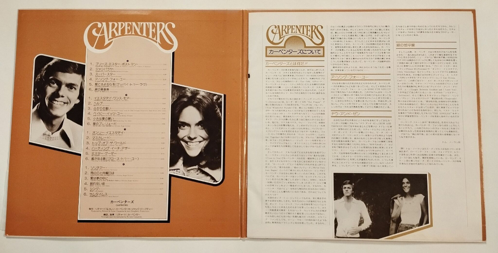 Винтажная виниловая пластинка LP Gem Of Carpenters 2LP (Japan 1975)