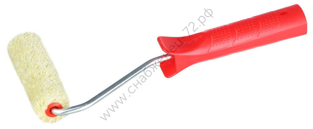 ЗУБР СИНТЕКС 15 мм, 100 мм, полиакрил, Малярный валик с ручкой, МАСТЕР (03504-10)