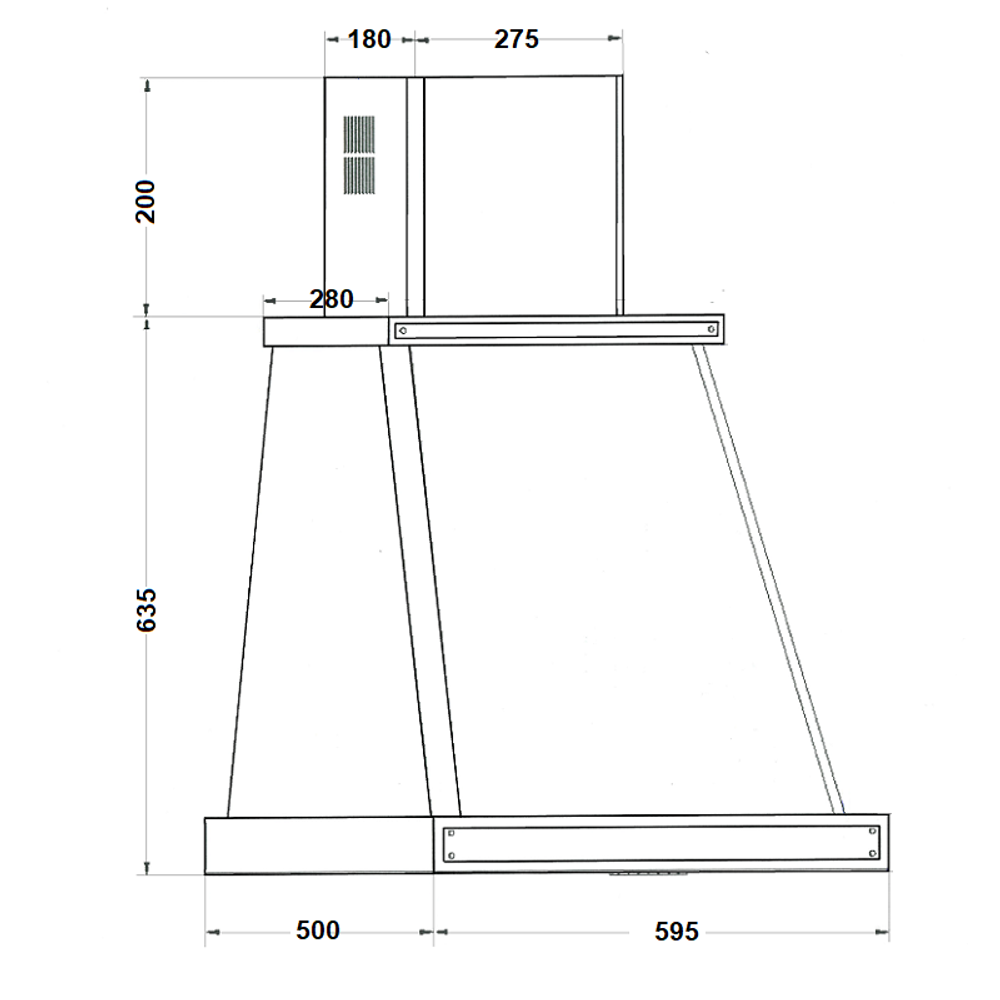 Вытяжка Kuppersberg T 669 ANT Silver