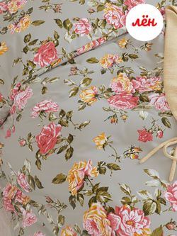 Наволочка комплект 2шт Сказка "Шиповник" 50х70 см, лён