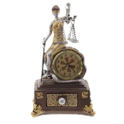 GAEM Часы настольные декоративные "Фемида" (1xLR44), L12 W9 H21,5 см