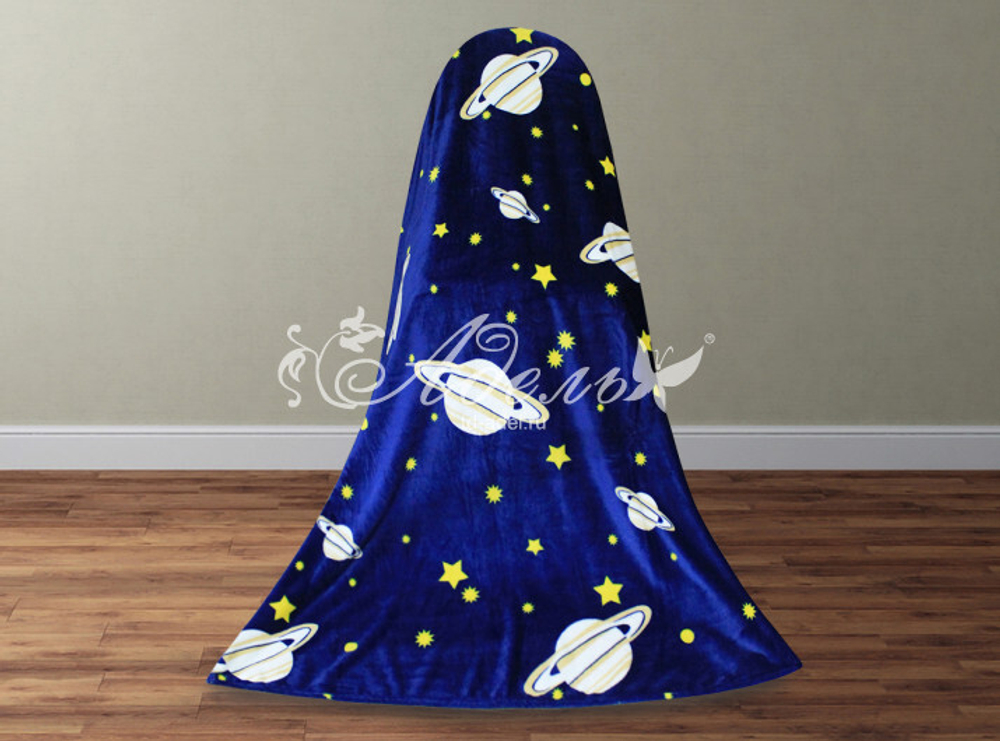 Звездное небо Плед велсофт 100*140