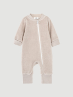 Велюровый комбинезон Mjölk White Sand, на манжетах