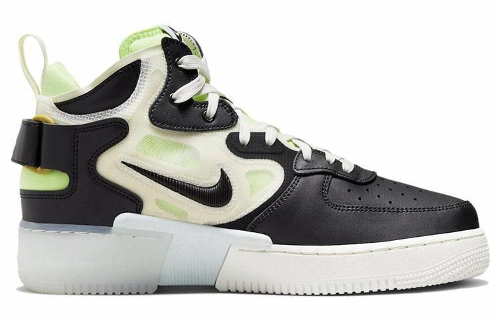 Кроссовки Nike Air Force 1 React "Black Neon"
