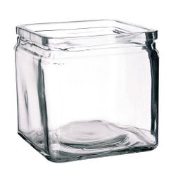Банка для подачи квадратная 1200 мл стекло 12*12*12 см P.L. Proff Cuisine