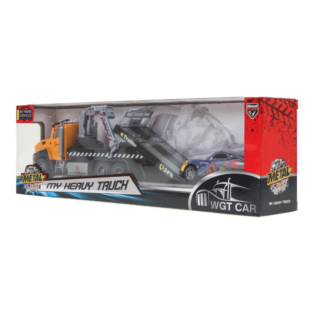 Автовоз 19*8*5,5см. +машинка, в ассорт. коробка W2213-20