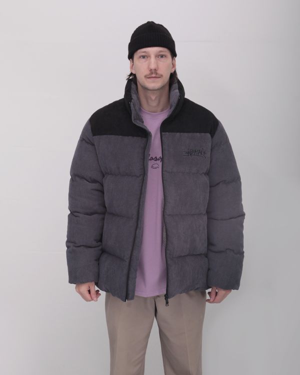 Пуховик Anteater Downjacket Velvet Combo Серая - фото 1