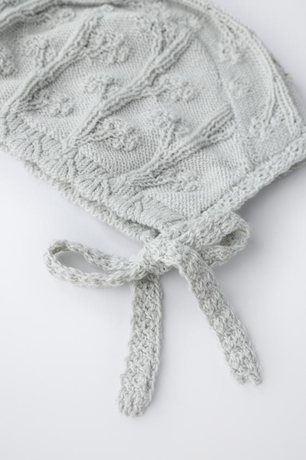 ZARA ЧЕПЧИК ИЗ СМЕСОВОГО ЛЬНА, ПАСТЕЛЬНО-ЗЕЛЕНЫЙ