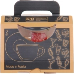 Чайная пара 200мл «Зимняя фантазия» 6 видов в чемоданчике