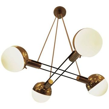 Four  Lamp Chandelier by Fedele Papagni