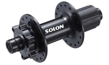 Втулка задняя Solon DH910TR BOOST 32H DISC M12*148mm,ось 12мм,черная,крепл.IS6,2промподш,под кассету