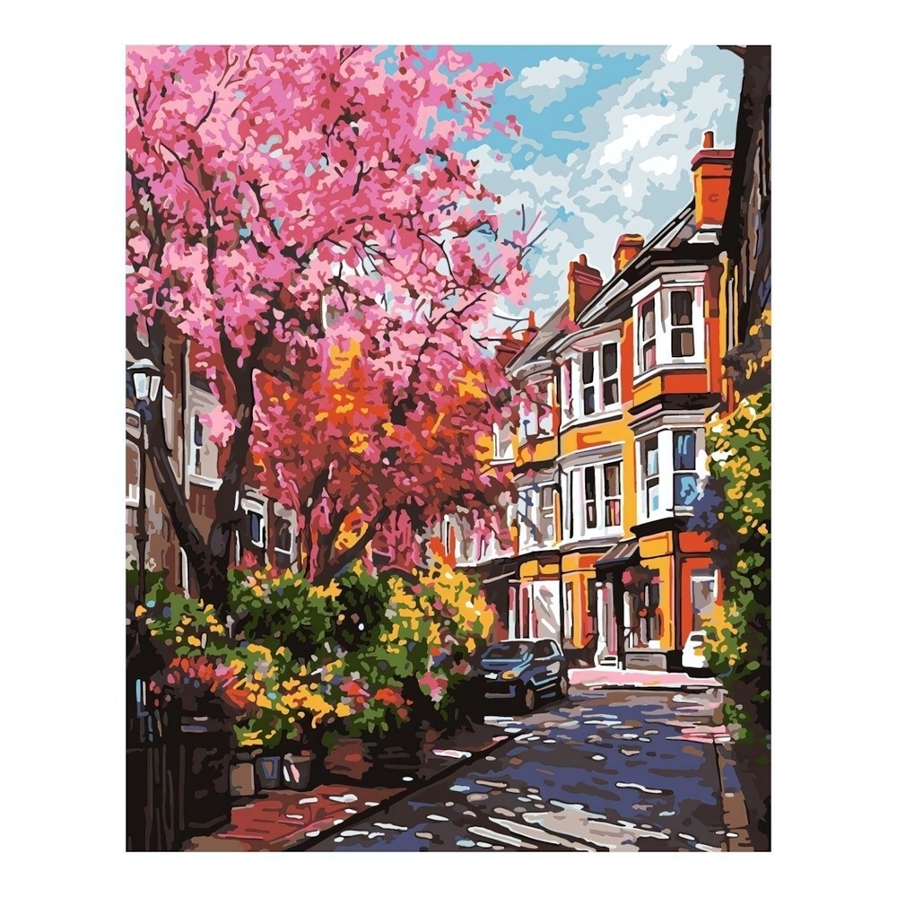 Картина по номерам 40*50см "Яркий пейзаж" (на подрам.) (Lori)