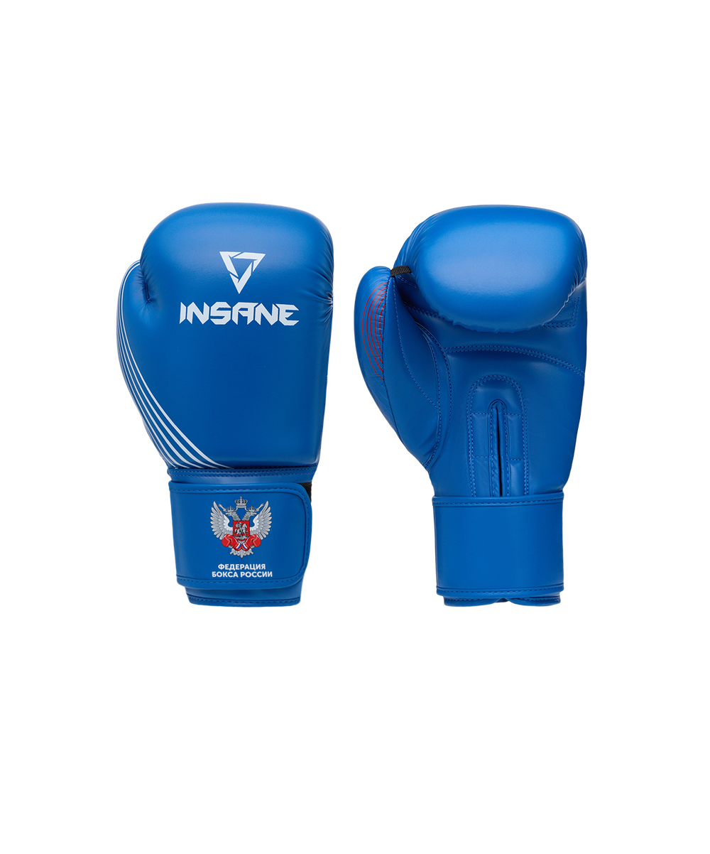 Перчатки боксерские INSANE RBF, синий, 12 oz