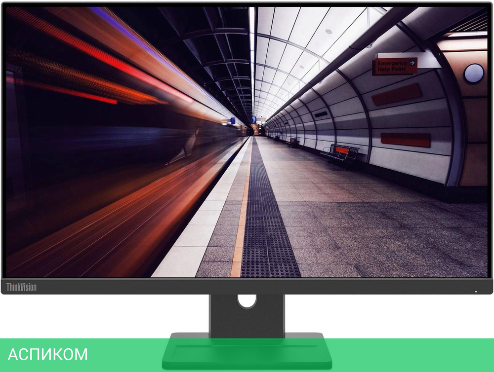 Монитор Lenovo ThinkVision E24-30 черный (63EDMAT2UK)